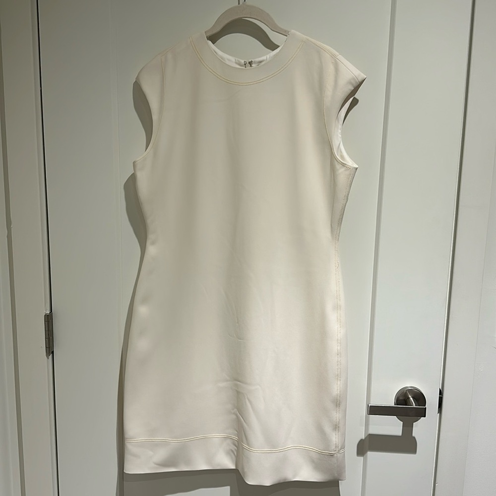Theory Embroidered Cap Sleeve Dress